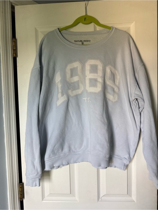 Taylor Swift Tops - Official Taylor Swift 1989 Album Light Blue '1989' Crewneck Sweatshirt Flaw